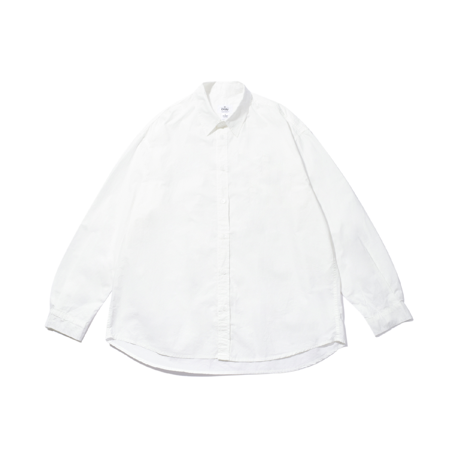 Relaxed cotton shirt white