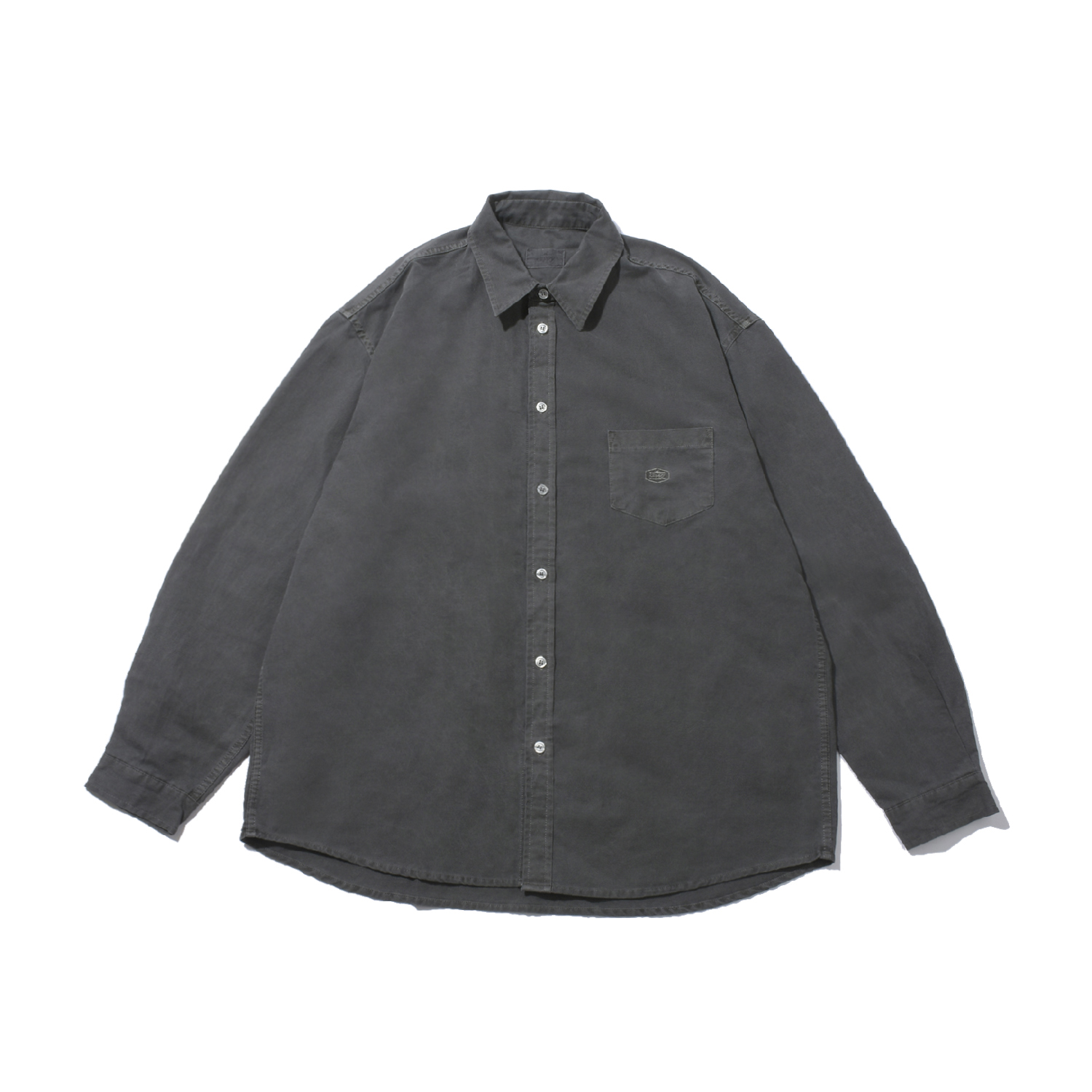 Pigment oxford shirts dark gray