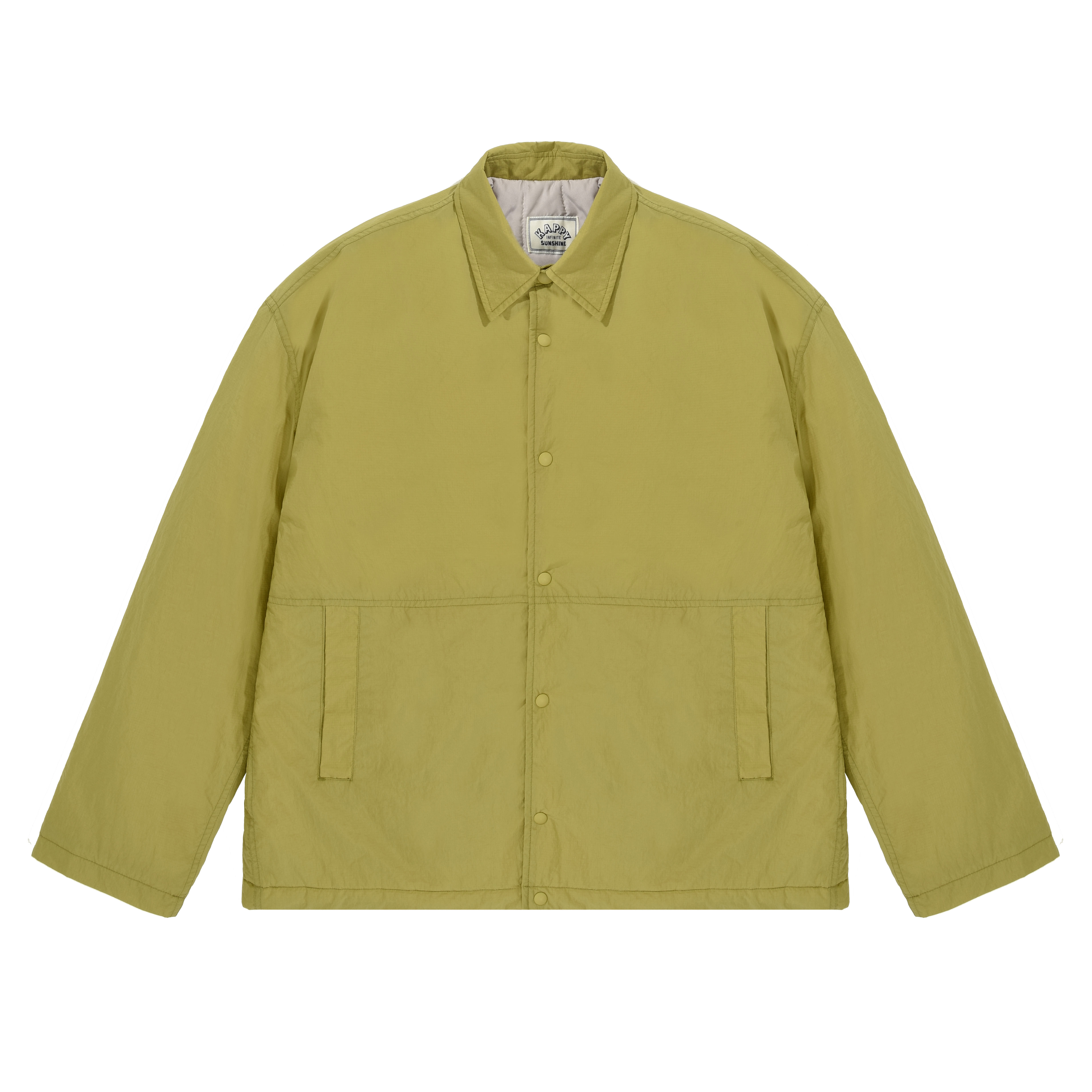 Ripstop padding shirt jacket lime