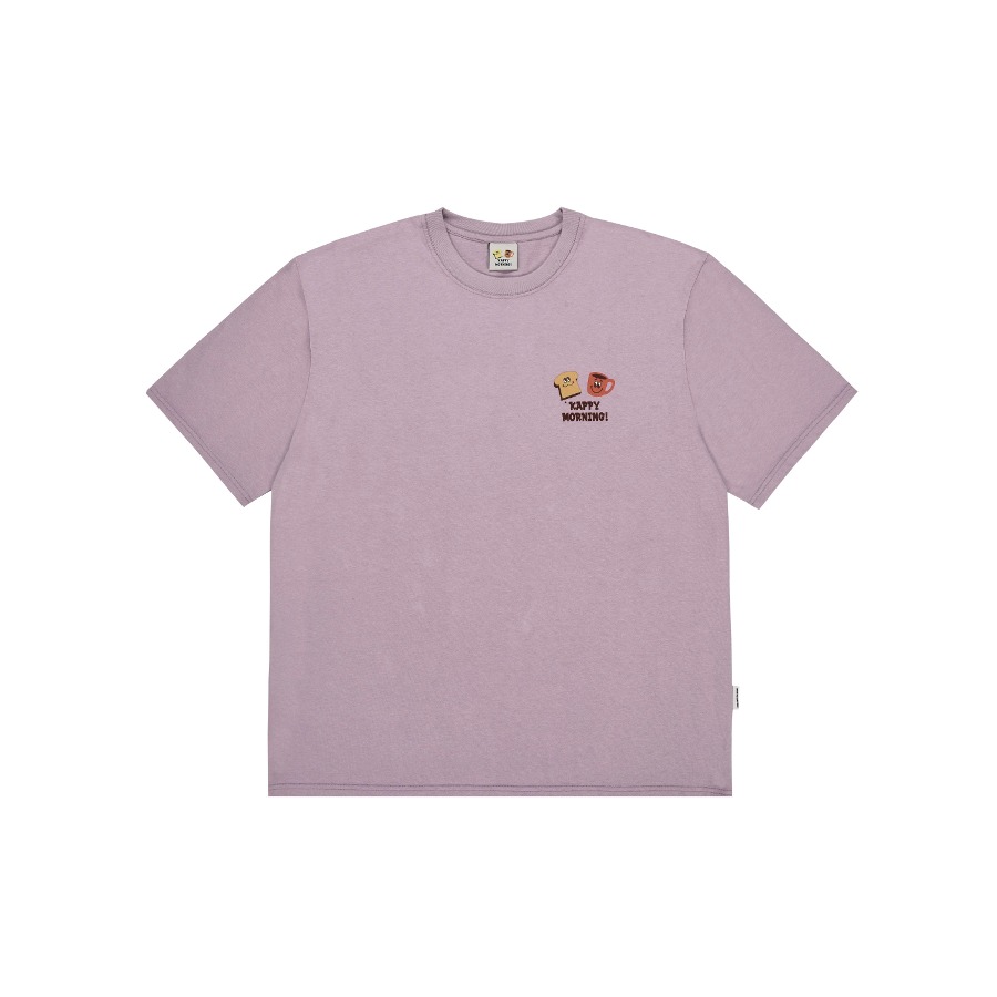 [5/3 예약출고] Kappy morning half t-shirt (TORU FUKUDA EDITION) lilac