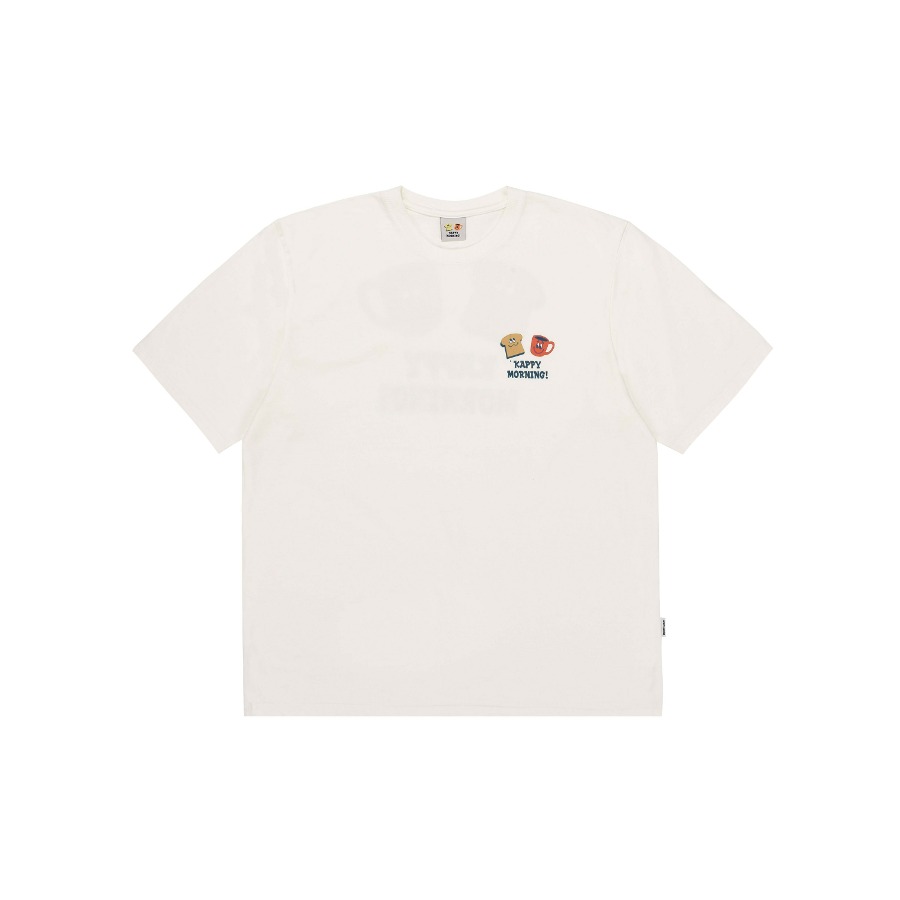 [5/3 예약출고] Kappy morning half t-shirt (TORU FUKUDA EDITION) white