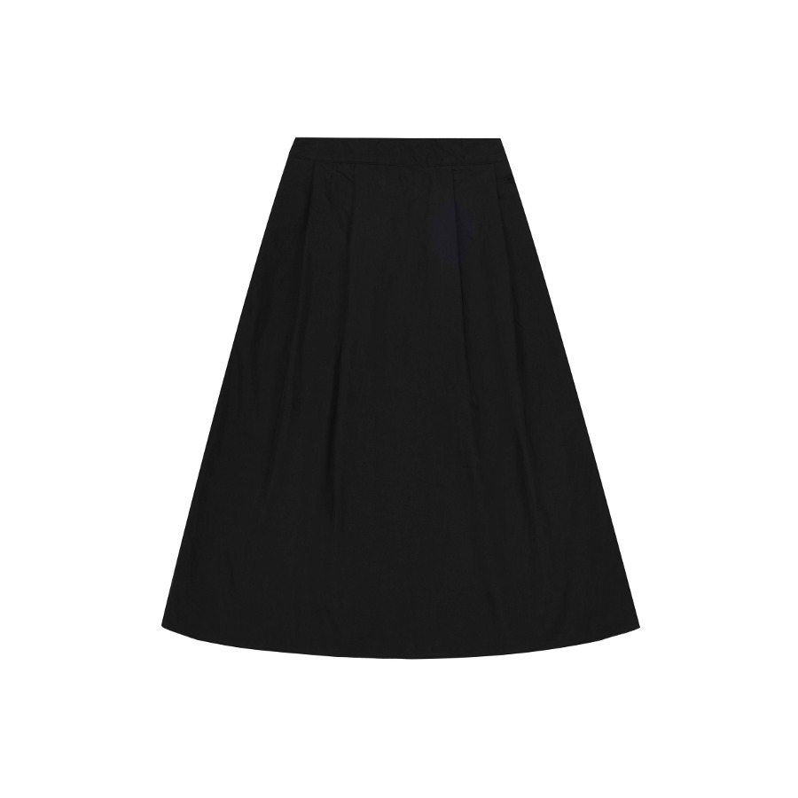 Flare banding skirt black