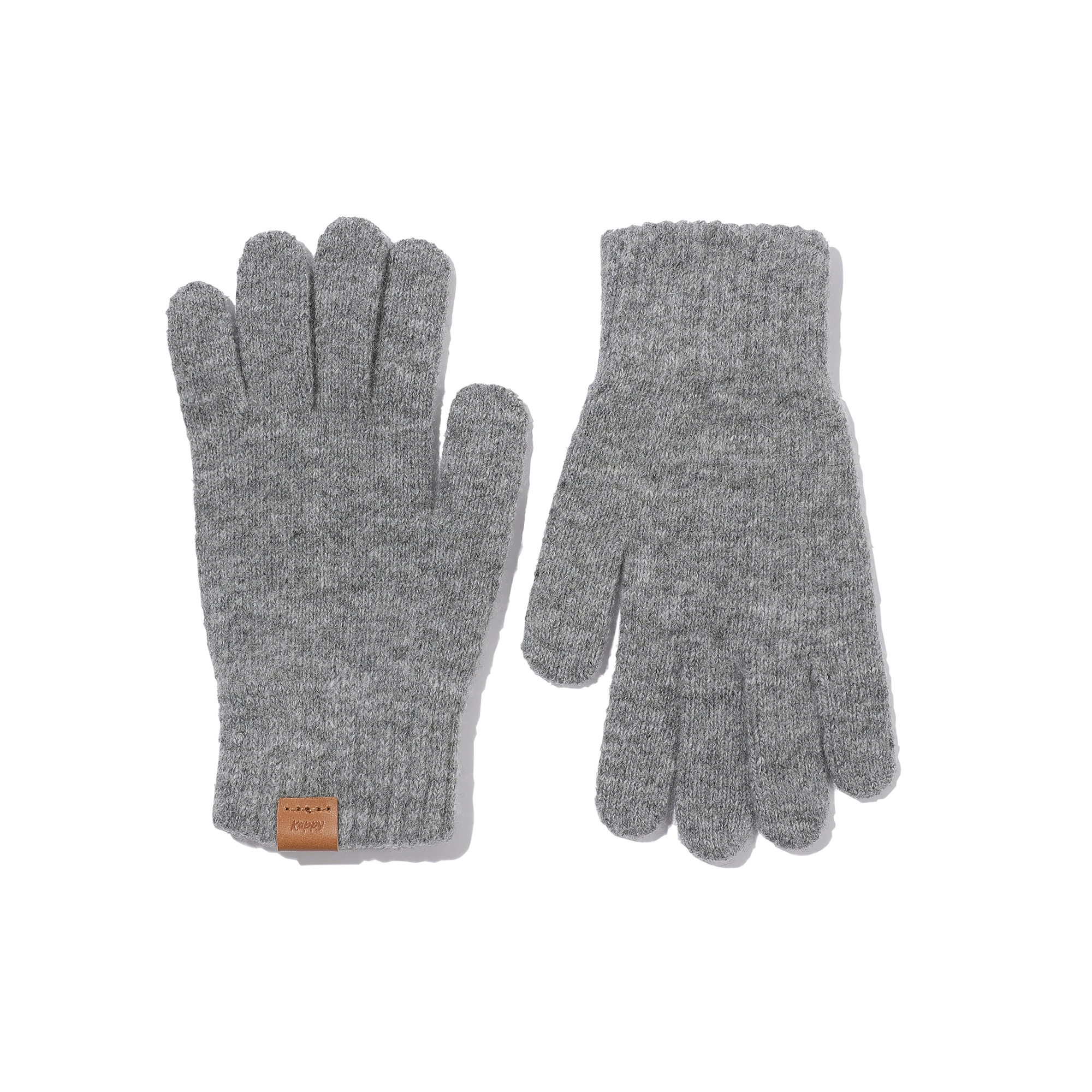 Classic wool gloves light gray