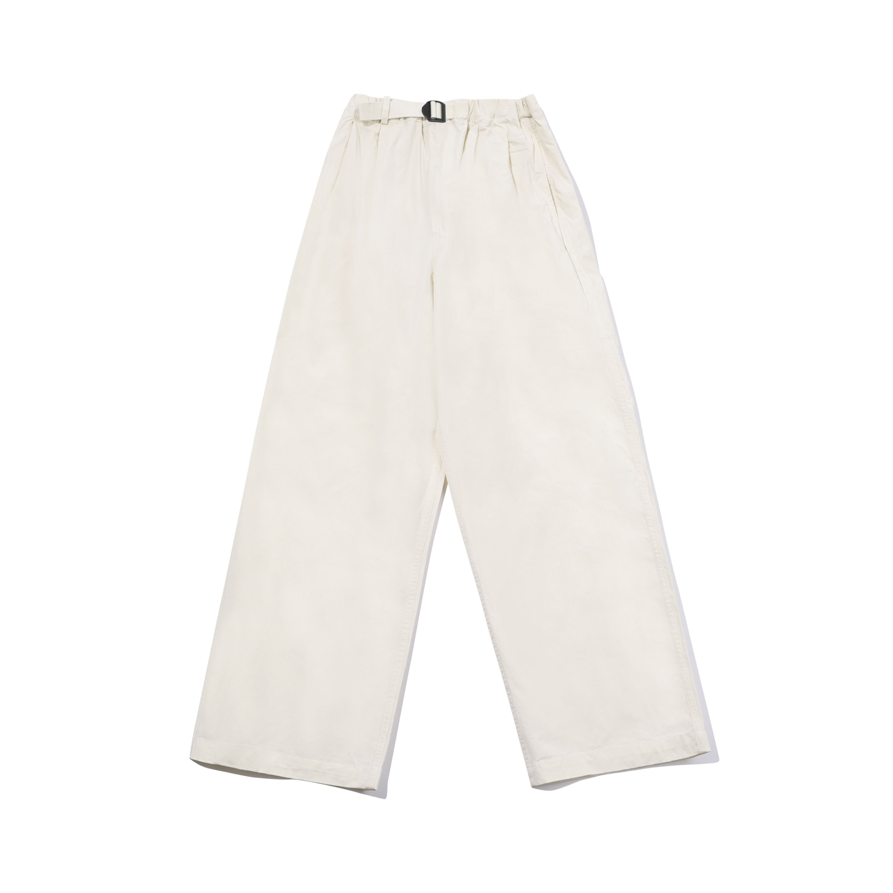 Two tuck wide pants cream