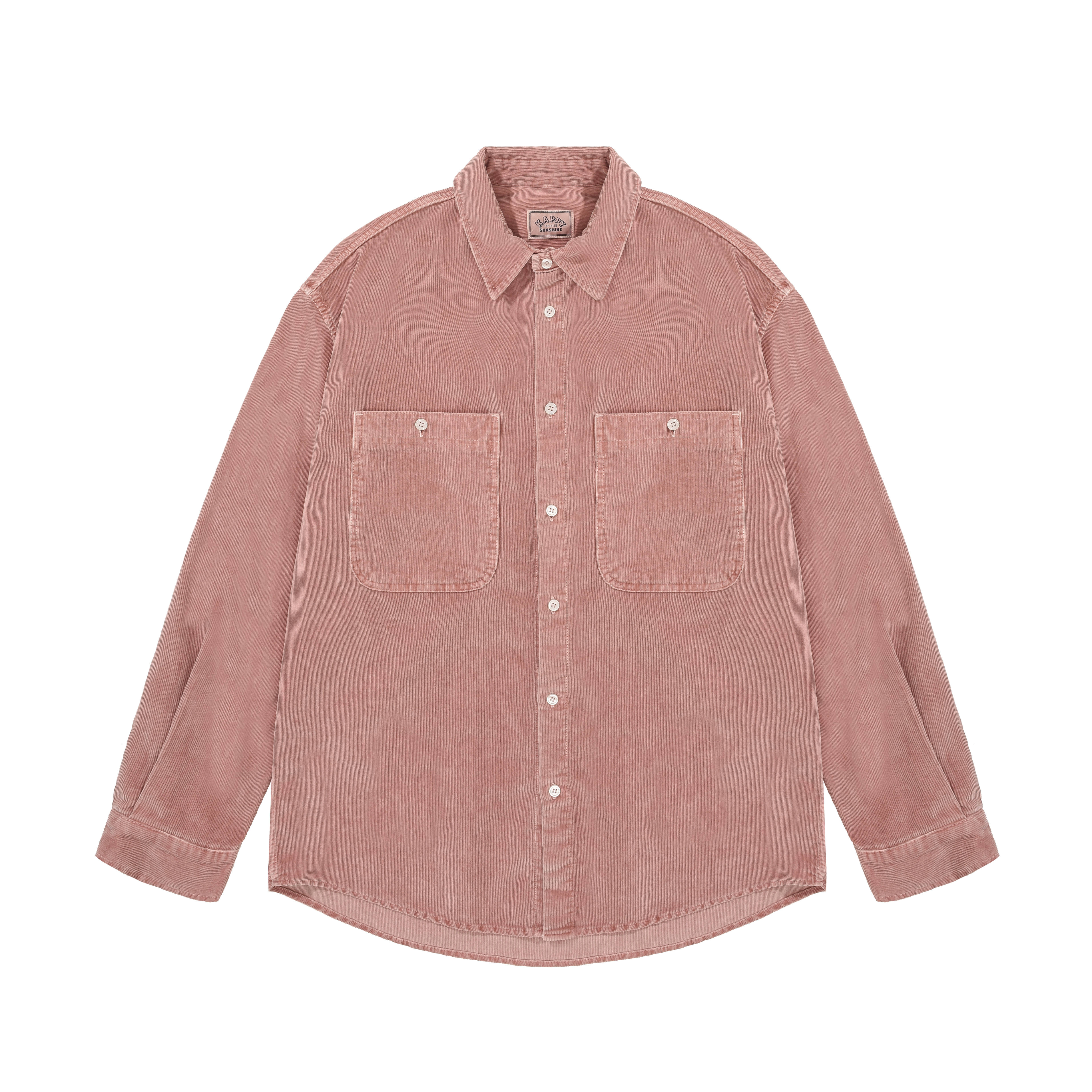Pigment corduroy shirt dusty pink